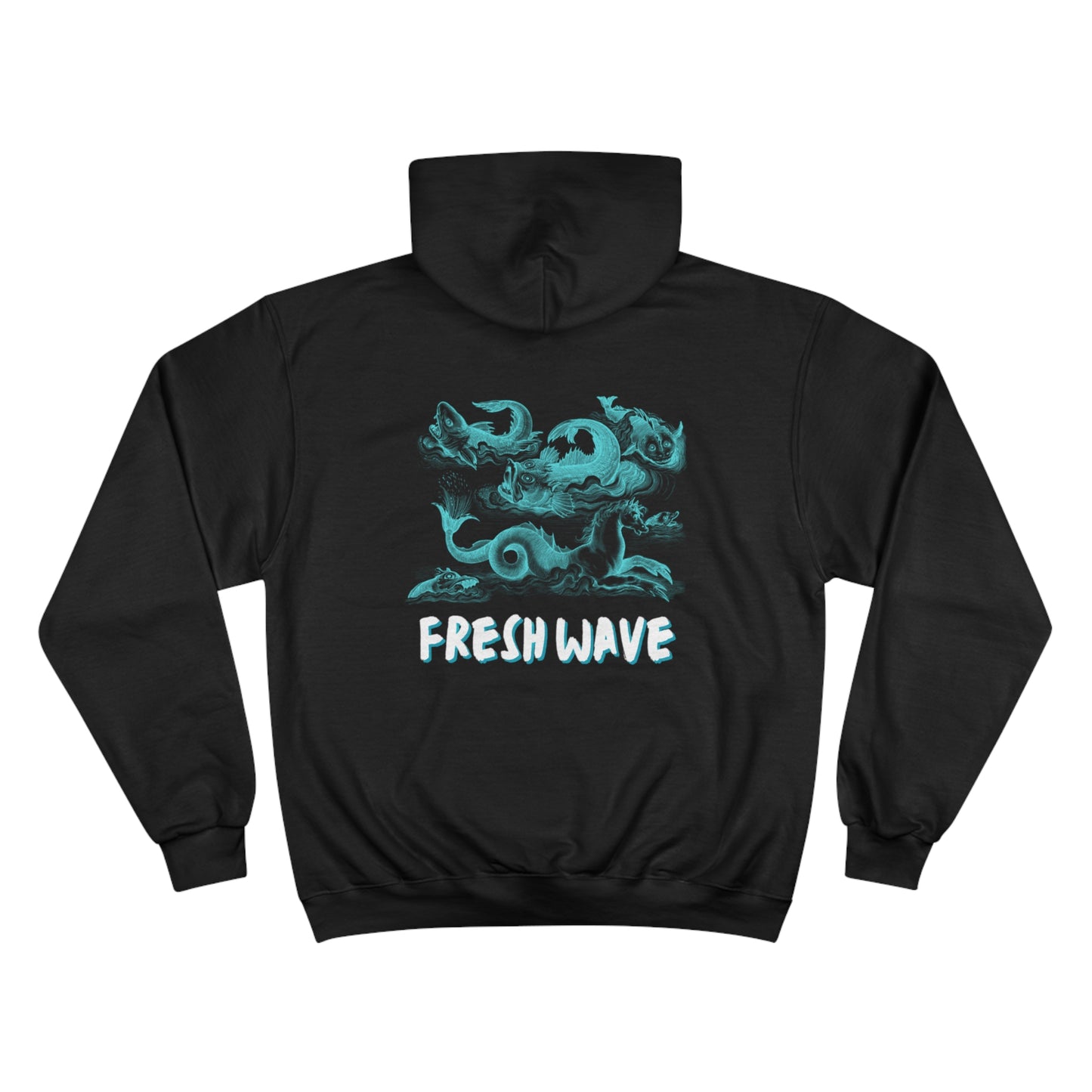 Fresh Wave Black Out Hoodie